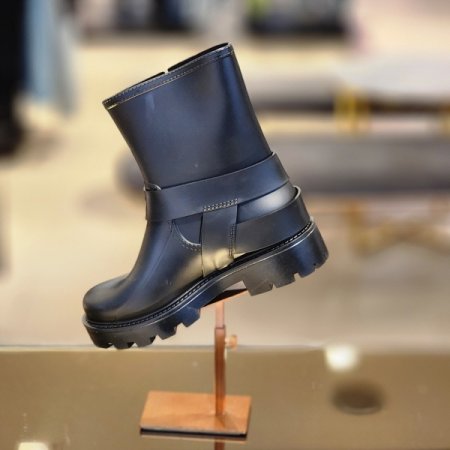 버클 장식 레인부츠