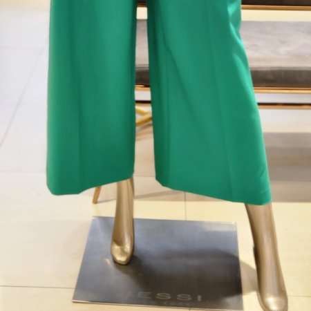 벨트 와이드 슬랙스 팬츠