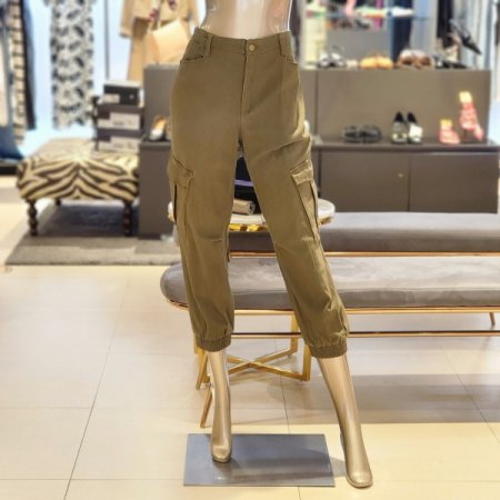 밑단 밴딩 카고포켓 면 조거팬츠