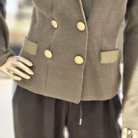 카라넥 자켓형가디건