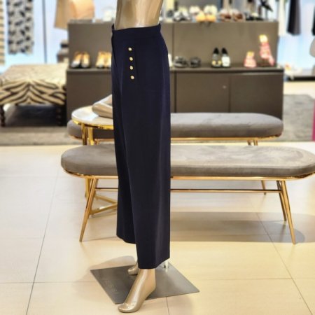 금장버튼 와이드팬츠