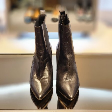 옆밴딩 소가죽 첼시부츠