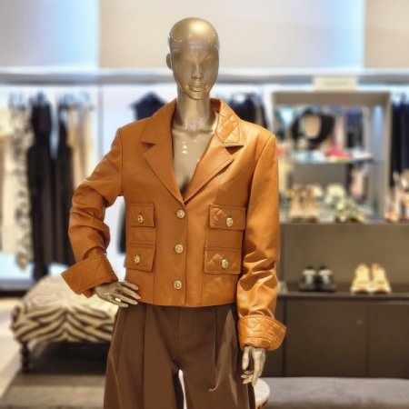 양가죽 포켓 싱글 쓰리버튼 자켓