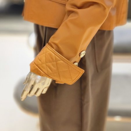 양가죽 포켓 싱글 쓰리버튼 자켓