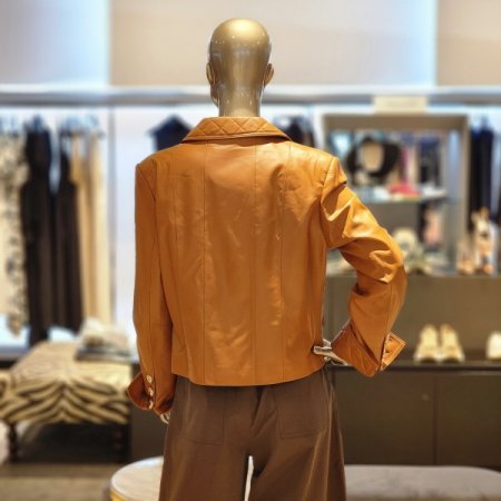 양가죽 포켓 싱글 쓰리버튼 자켓