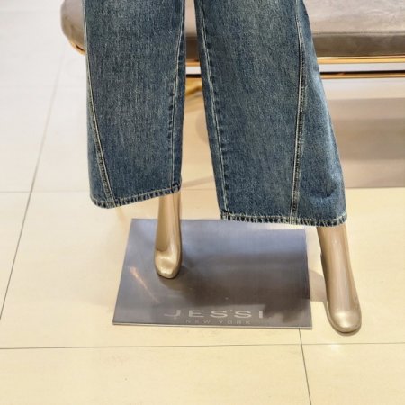 사이즈조절 서스팬더 와이드 데님팬츠