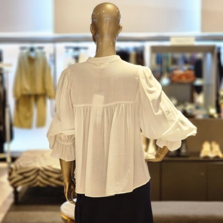 벌룬소매 블라우스