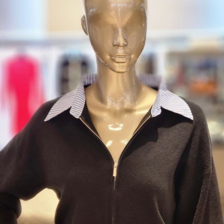 셔츠카라 집업가디건