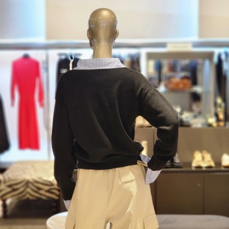 셔츠카라 집업가디건