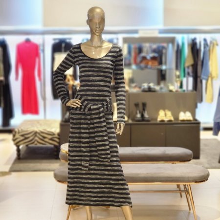 레이어드 스트라이프롱원피스