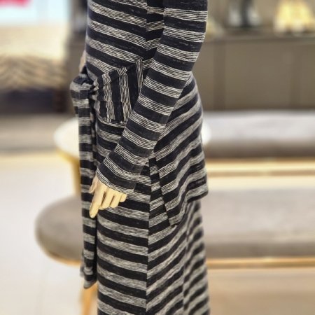 레이어드 스트라이프롱원피스