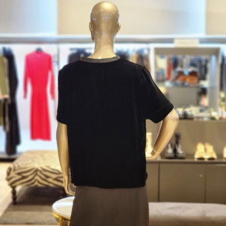 실크 벨벳블라우스