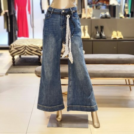 플레어핏 데님 팬츠 벨트세트