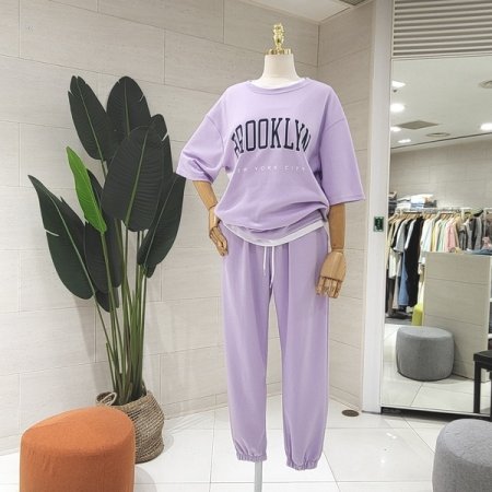 루즈핏 브루클린 반팔세트