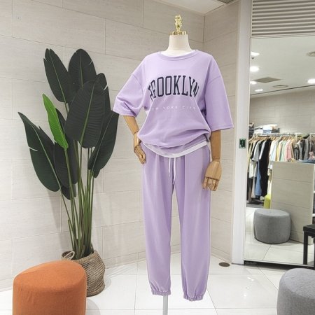 루즈핏 브루클린 반팔세트