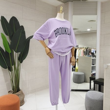 루즈핏 브루클린 반팔세트