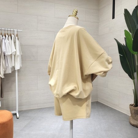 B자수 로고 반바지세트