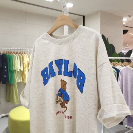 바구니 곰반팔티셔츠