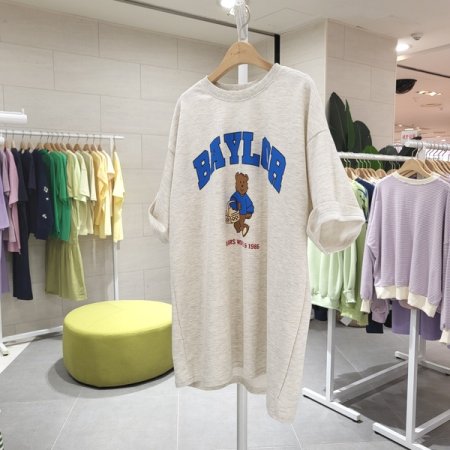 바구니 곰반팔티셔츠