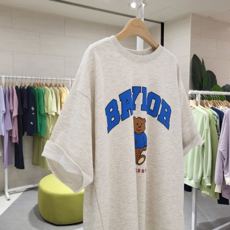 바구니 곰반팔티셔츠