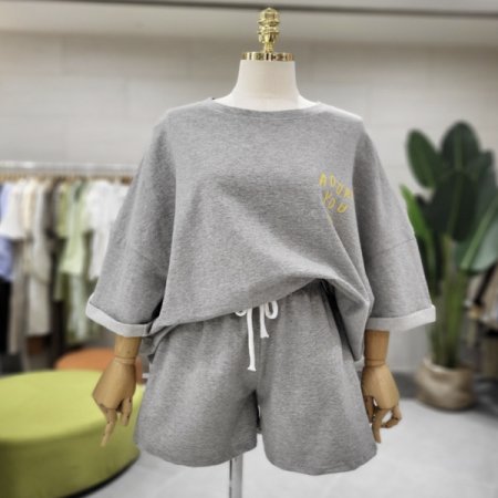 루즈핏 아도르 반바지세트