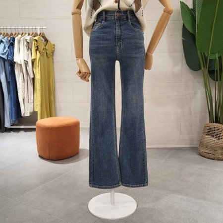 슬림 부츠컷 스판 데님팬츠