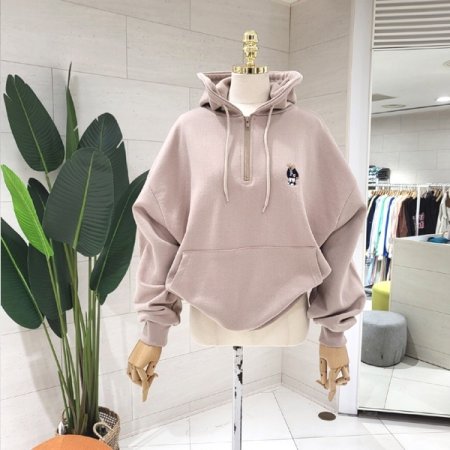 면쭈리 베어반집업 후드