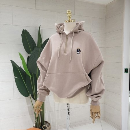 면쭈리 베어반집업 후드