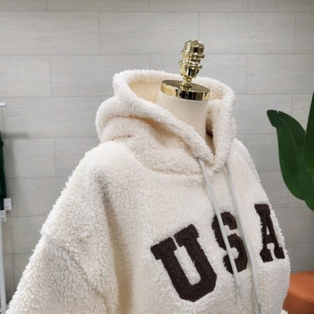 뽀글이 후드맨투맨