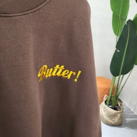 버터자수 크롭 기모맨투맨