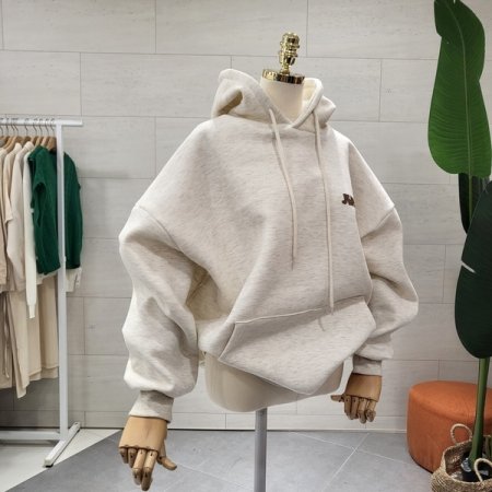 등판 프린트 기모후드