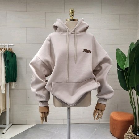 등판 프린트 기모후드