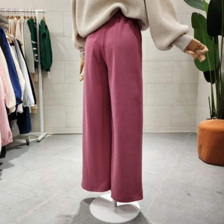 기모 와이드 밴딩팬츠