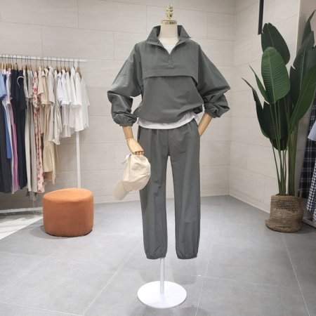 반집업 아노락 조거세트