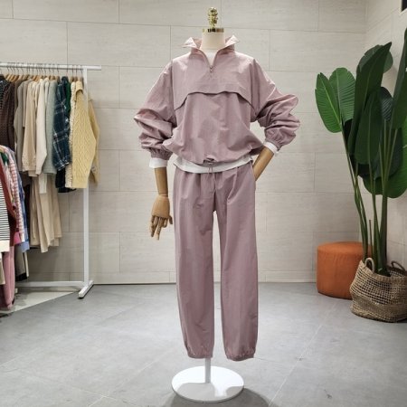 반집업 아노락 조거세트