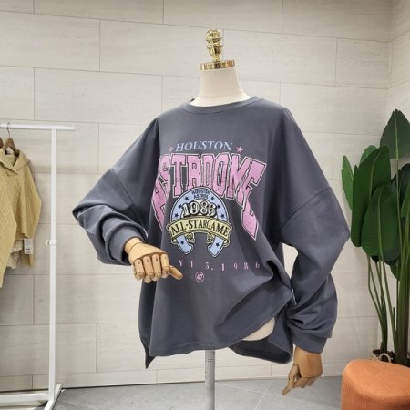 루즈핏 아스트 프린팅티셔츠