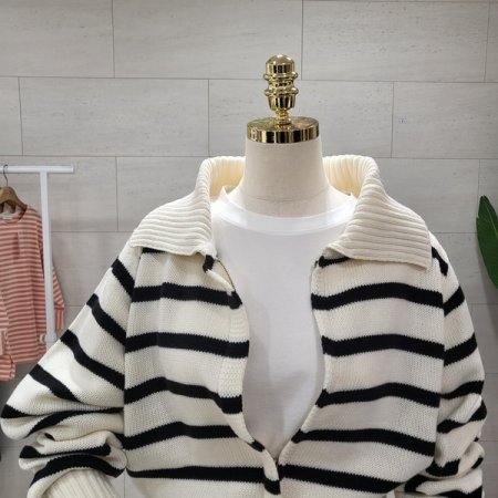 데일리 단가라 집업가디건