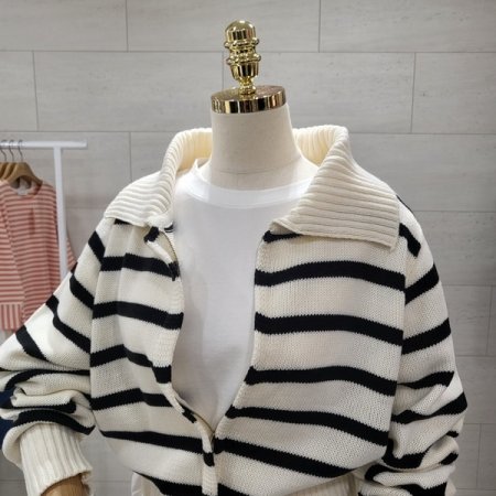 데일리 단가라 집업가디건