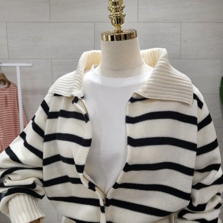 데일리 단가라 집업가디건