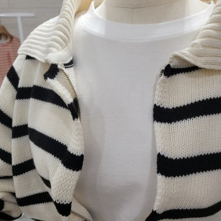 데일리 단가라 집업가디건