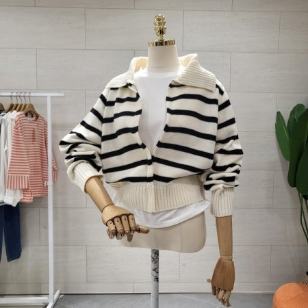 데일리 단가라 집업가디건