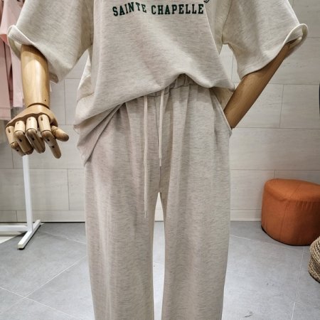 파리 레터링 반팔세트