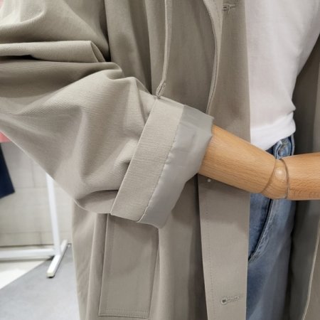 후드 탈부착 트렌치코트