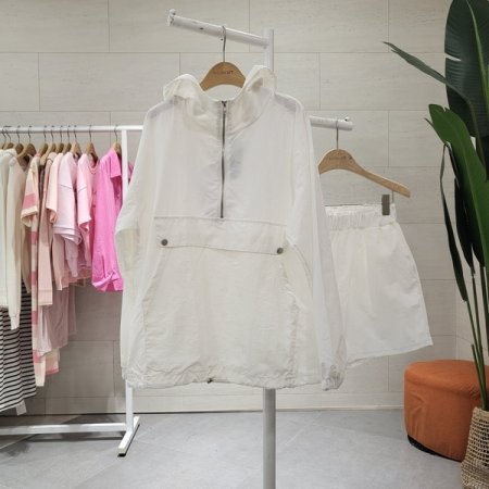 바스락 후드아노락 반바지세트