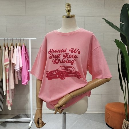 루즈핏 드라이브 카 티셔츠