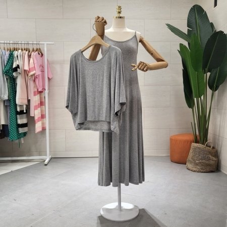 티셔츠세트 롱 나시원스