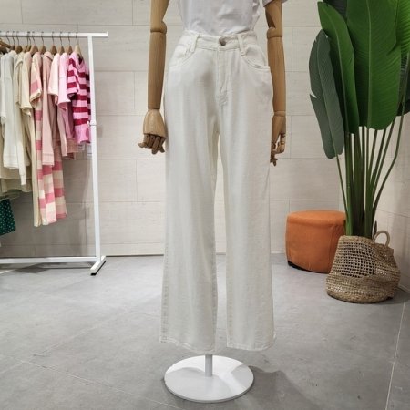 린넨 코튼 와이드팬츠