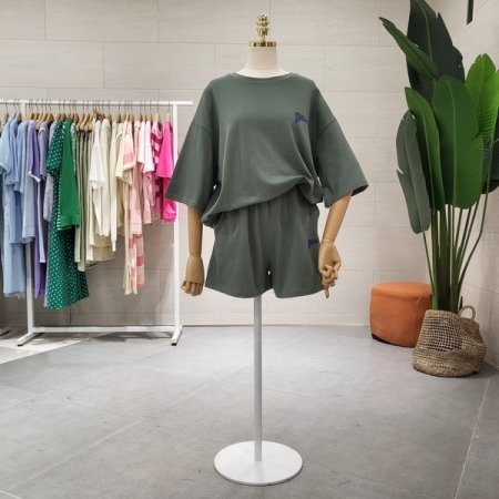 바니달라 백 프린트 반바지세트