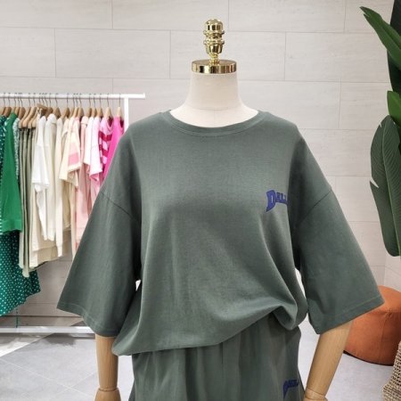 바니달라 백 프린트 반바지세트