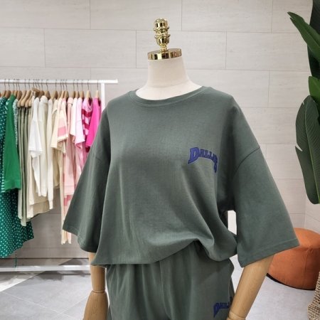 바니달라 백 프린트 반바지세트